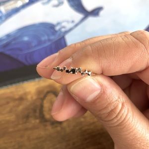 14k Rose Gold Black Diamond Ring